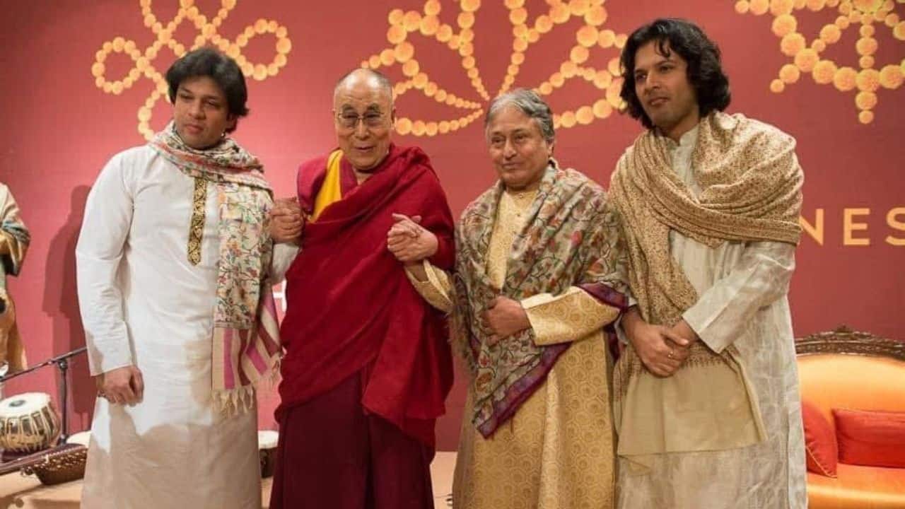 His Holiness Dalai Lama teams up with Sarod-Virtuoso Amjad Ali Khan and Sons for new album