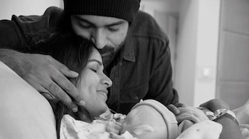 Varun Tej had shared a short video clip in which he can be seen restlessly walking and waiting, subtly hinting at waiting eagerly to see his little bundle of joy.