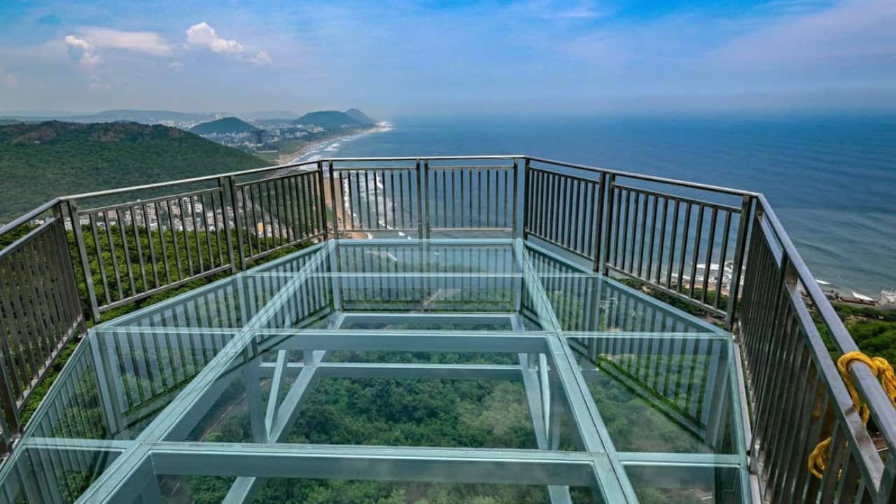 Built at Rs 7 crore, the bridge breaks the record held by Kerala's Vagamon Glass Bridge, which is 38 metres. According to media reports, three layers of 40 mm-thick tempered laminated German glass panels, supported by about 40 tonnes of manufactured steel, make up the transparent walkway. (Photo: X) Built at Rs 7 crore, the bridge breaks the record held by Kerala's Vagamon Glass Bridge, which is 38 metres. According to media reports, three layers of 40 mm-thick tempered laminated German glass panels, supported by about 40 tonnes of manufactured steel, make up the transparent walkway. (Photo: X)