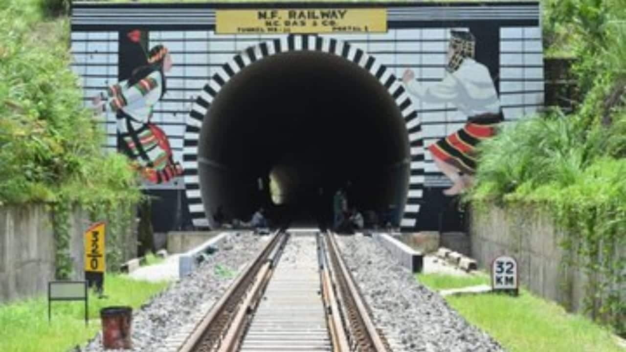 The new line winding up at Sairang, about 20 km from Aizawl, would connect the state capital with other northeastern states as well as the rest of the country. While there have been road and air connectivity to Mizoram so far, the new line has opened up another mode of transport. (Photo: X)