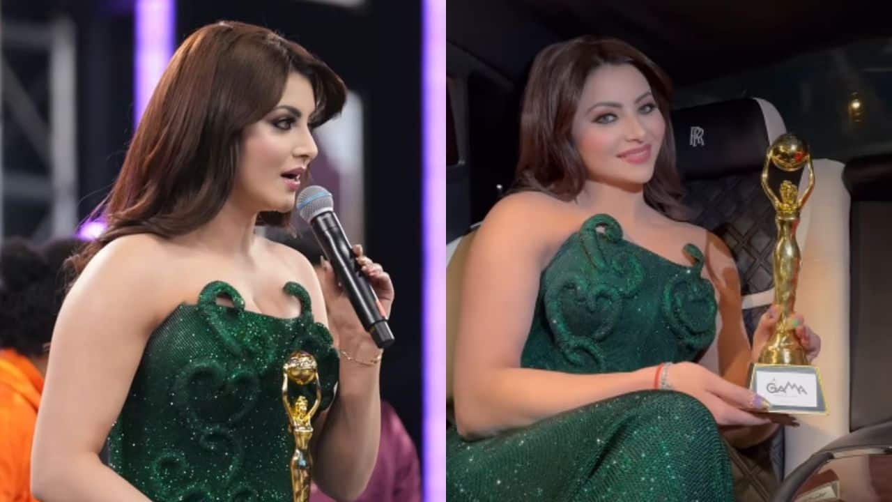Urvashi Rautela wins Fan’s Favourite award in GAMA Awards held at Dubai