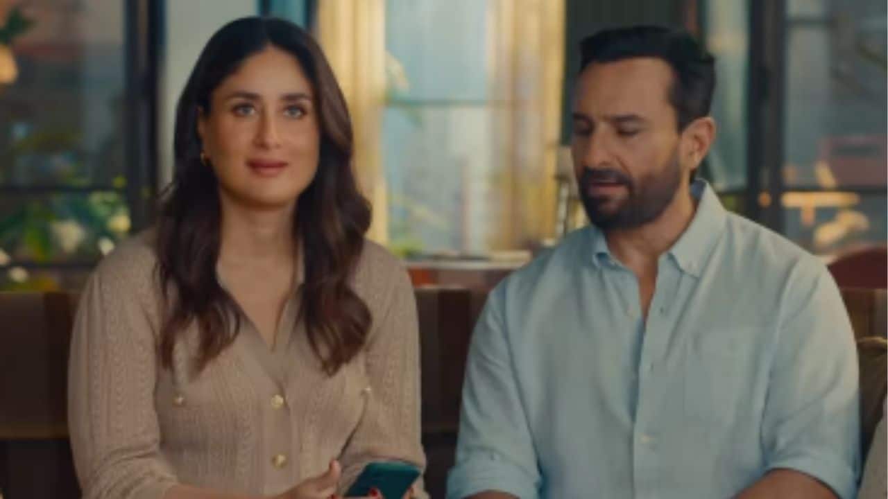 Kareena Kapoor jokes about Saif Ali Khan’s ‘little gestures' in new Ad, latter says "Lagta hai tattoo thoda little reh gaya"