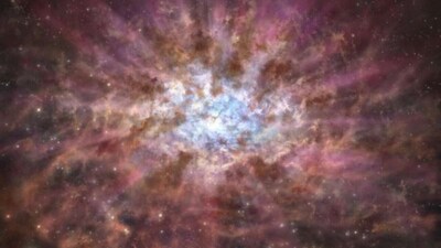 Astronomers find elusive supermassive black holes cloaked in dust from Cosmic Dawn