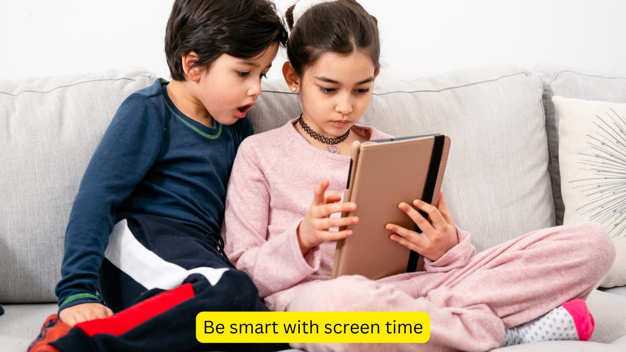 Be smart with screen time Too much screen time can lead to poor sleep, weight gain, and lower self-esteem. Instead of cutting it all out at once, it is necessary to focus on setting healthy limits. Encouraging breaks, outdoor play, and family time may help. One may also consider replacing some screen time with reading, games, or walks together — every bit counts. (Image: Canva)