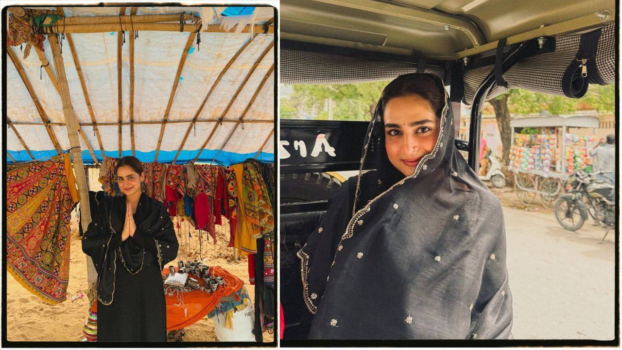 Classic black salwar suit  She has styled a black salwar suit with deep, kajal-rimmed eyes and silver jewelry for a chic and bohemian-inspired look. The all-black outfit makes her a head-turner for sure. 