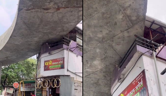 Nagpur flyover beam cuts through balcony; NHAI says road alignment won’t affect family