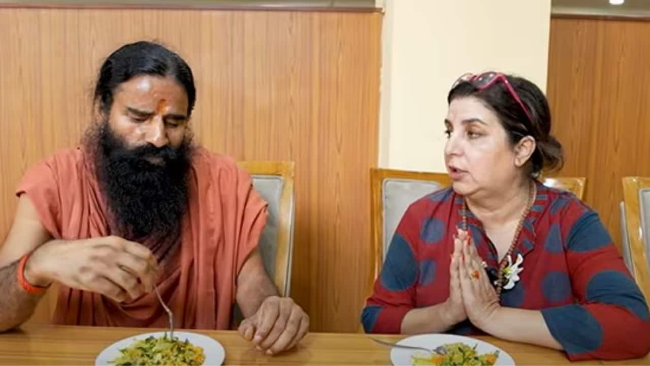 Farah Khan draws parallel between Salman Khan and Baba Ramdev during her visit to yoga guru's ashram with her cook Dilip