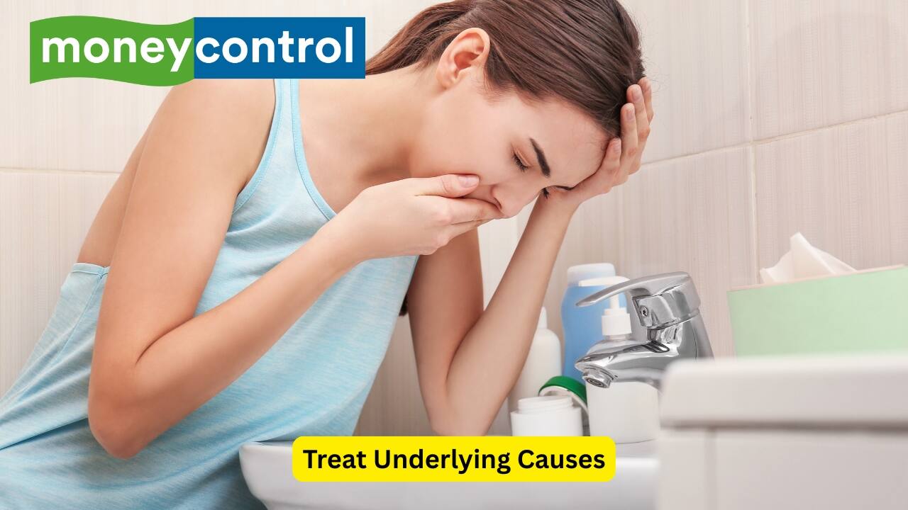 Treat Underlying Causes Sometimes anaemia shows a deeper problem like bleeding or illness—addressing these is vital for full recovery. For example, gastrointestinal bleeding, that presents as blood while vomiting or passage of dark coloured blood in stools, can also lead to anemia if not treated timely.(Image: Canva)   