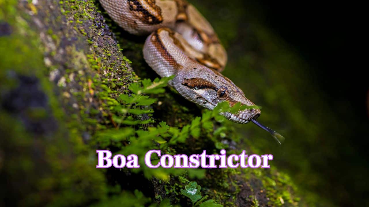 Boa Constrictor: Boa constrictors coil silently through forests at night, detecting warm-blooded prey with heat-sensitive pits before striking decisively. (Image: Canva).