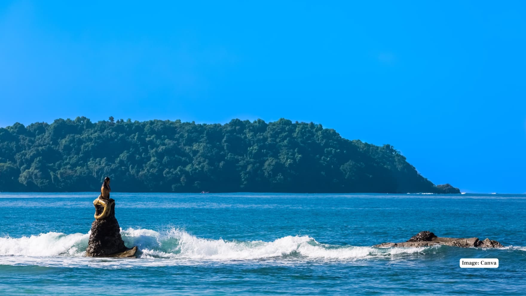Ngapali Beach - Myanmar Ngapali is an untouched resort with a serene shoreline and pure blue water with an unpolluted view, smooth waves and old traditional fishing boats, which fill the horizon to give the resort a very local feel. (Image: Canva)