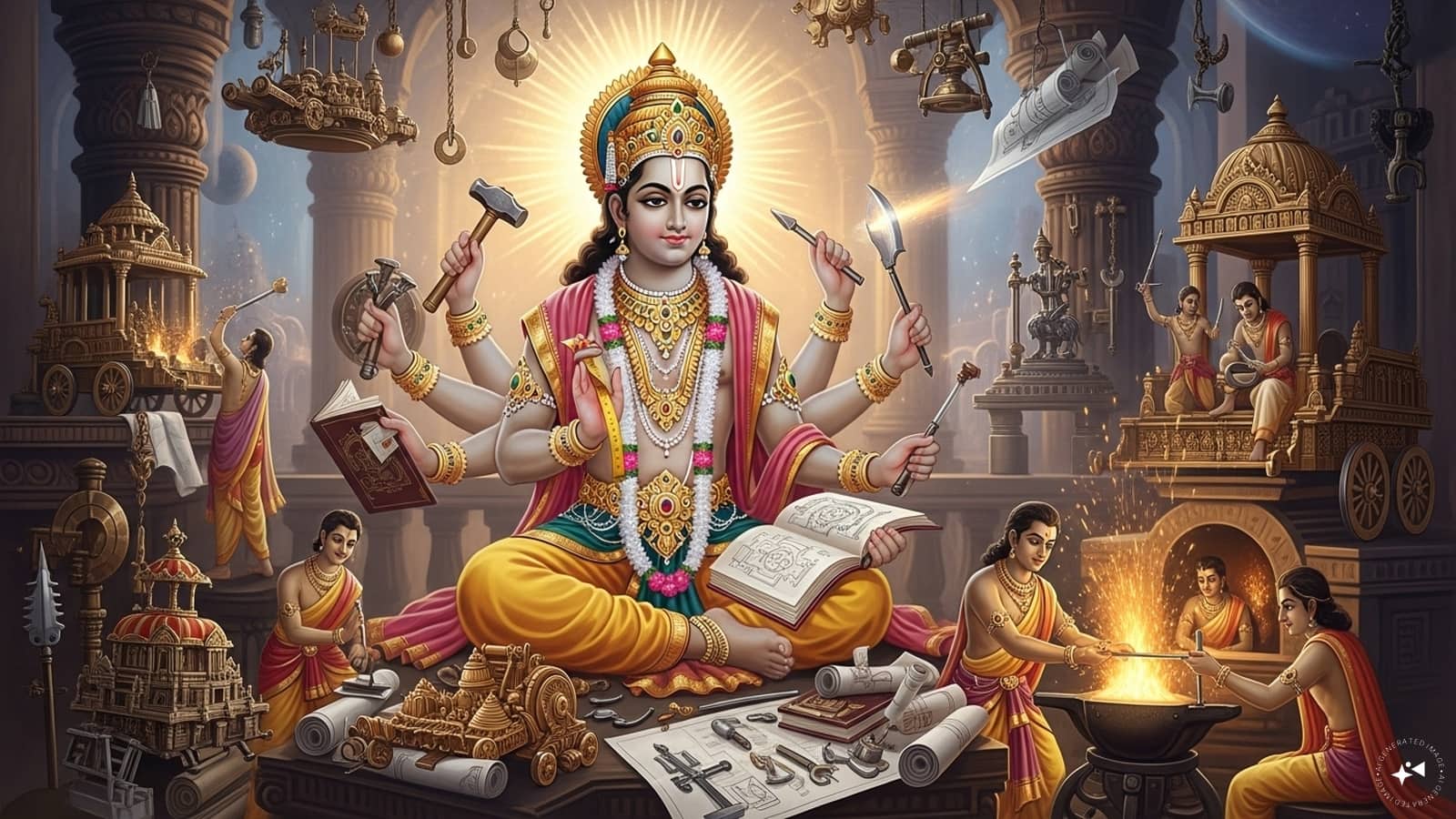 Happy Vishwakarma Puja 2025: 50+ Wishes, Messages, Greetings, Status, and More to Share