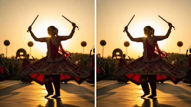 Top Gemini AI prompts for creating chaniya choli looks for Navratri 2025 (Image: Gemini AI)