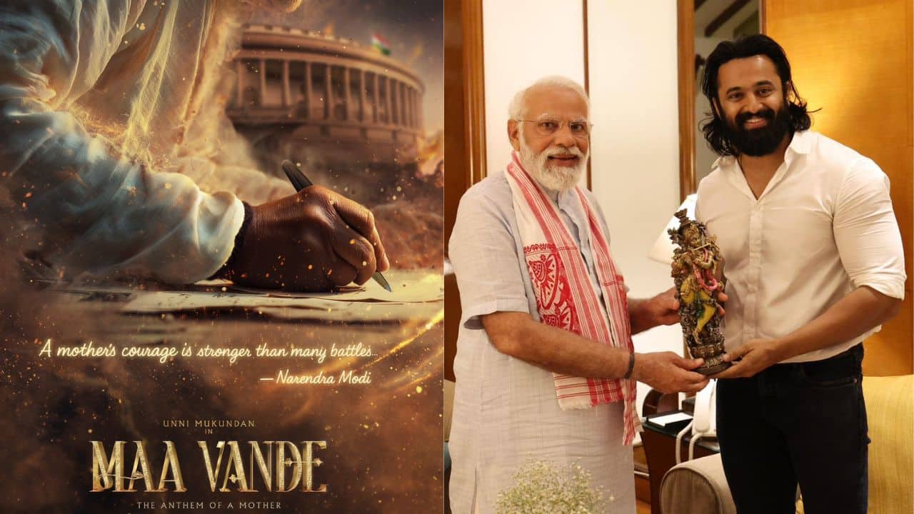 Maa Vande first look unveiled: Unni Mukundan to play PM Narendra Modi in his biopic