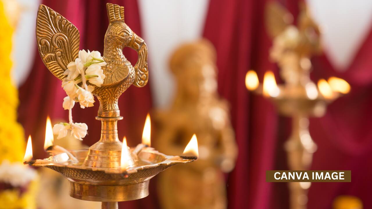 Ghee Lamp: Lighting a ghee lamp removes negativity and fills the home with purity, wisdom, and divine energy.