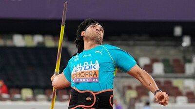 Neeraj Chopra finally hit the 90 meter mark. (AP Photo)