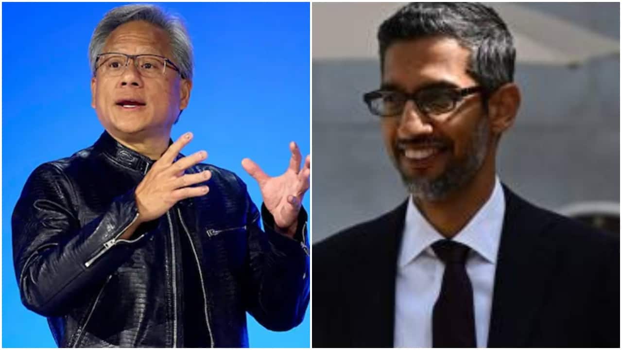 Nvidia CEO Jensen Huang calls Google Gemini's Nano Banana 'so good'. Sundar Pichai reacts