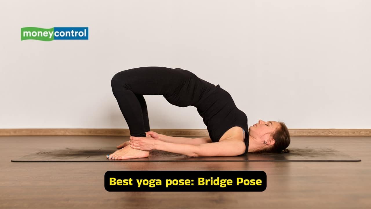 Yoga poses to stop back pain: Bridge Pose (Image: Canva)