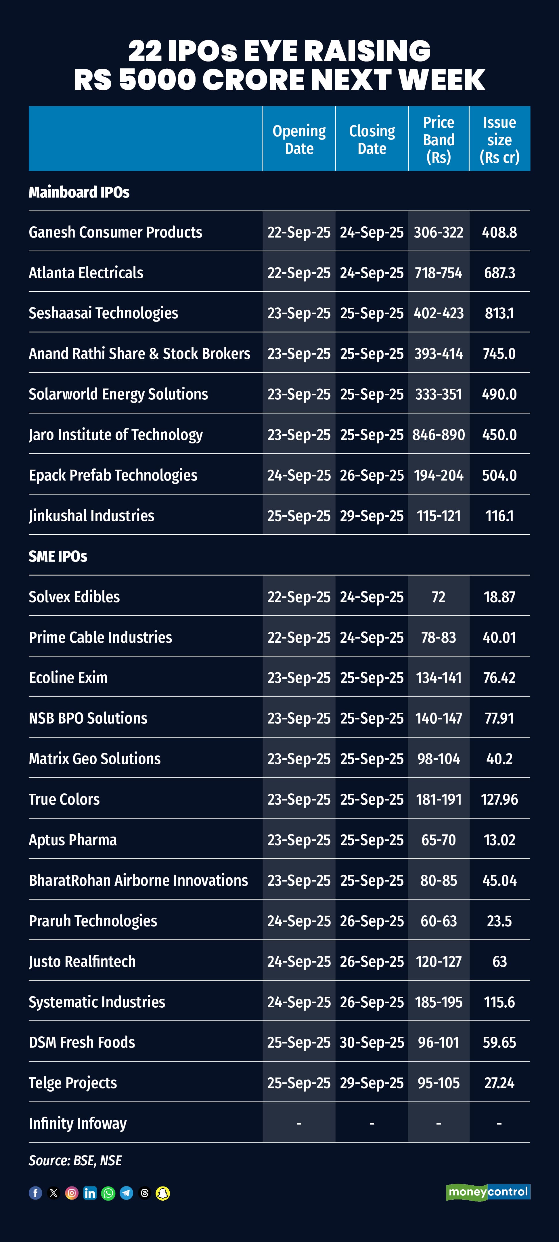 22 IPOs eye raising
