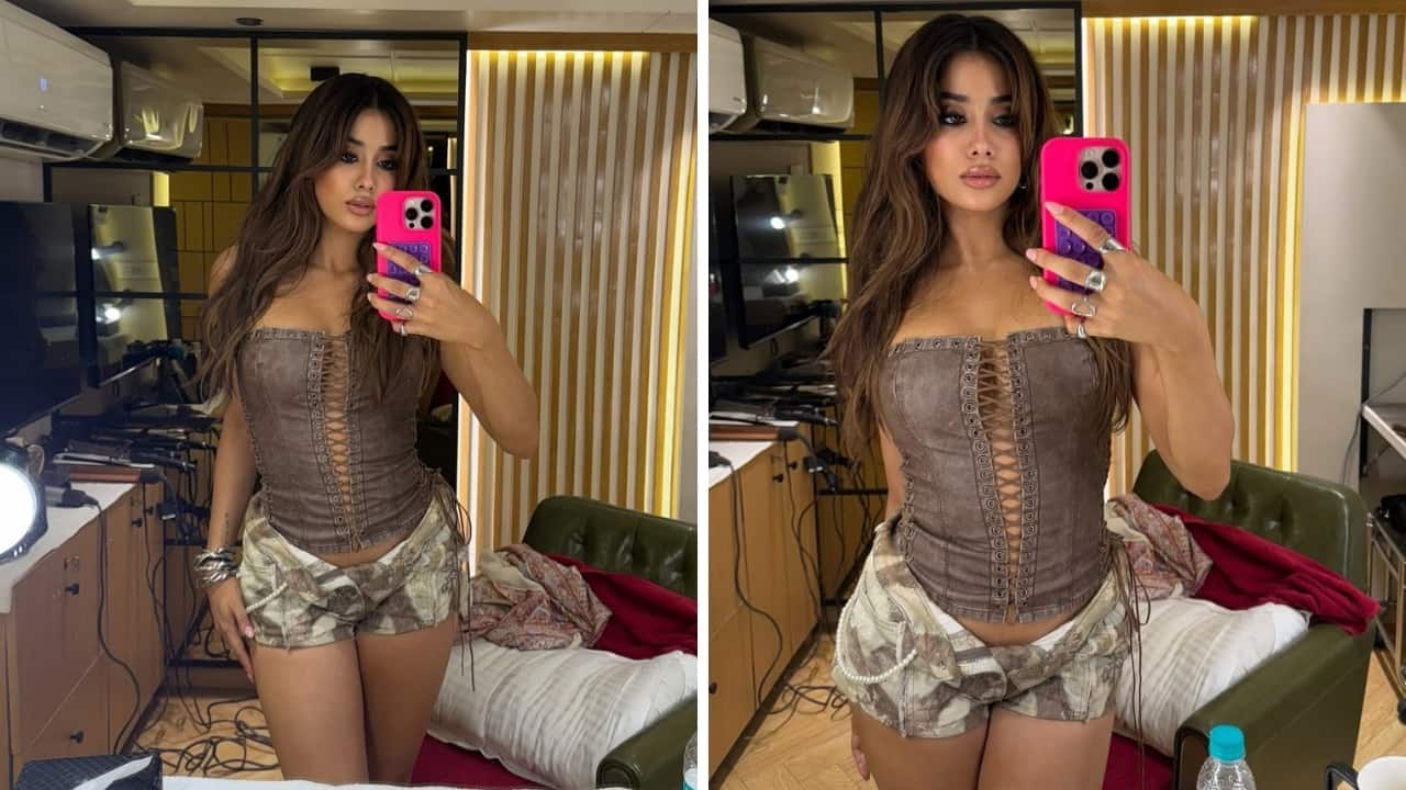 Janhvi Kapoor ditches desi glam for cowboy chic in edgy corset and boots Janhvi Kapoor ditches desi glam for cowboy chic in edgy corset and boots