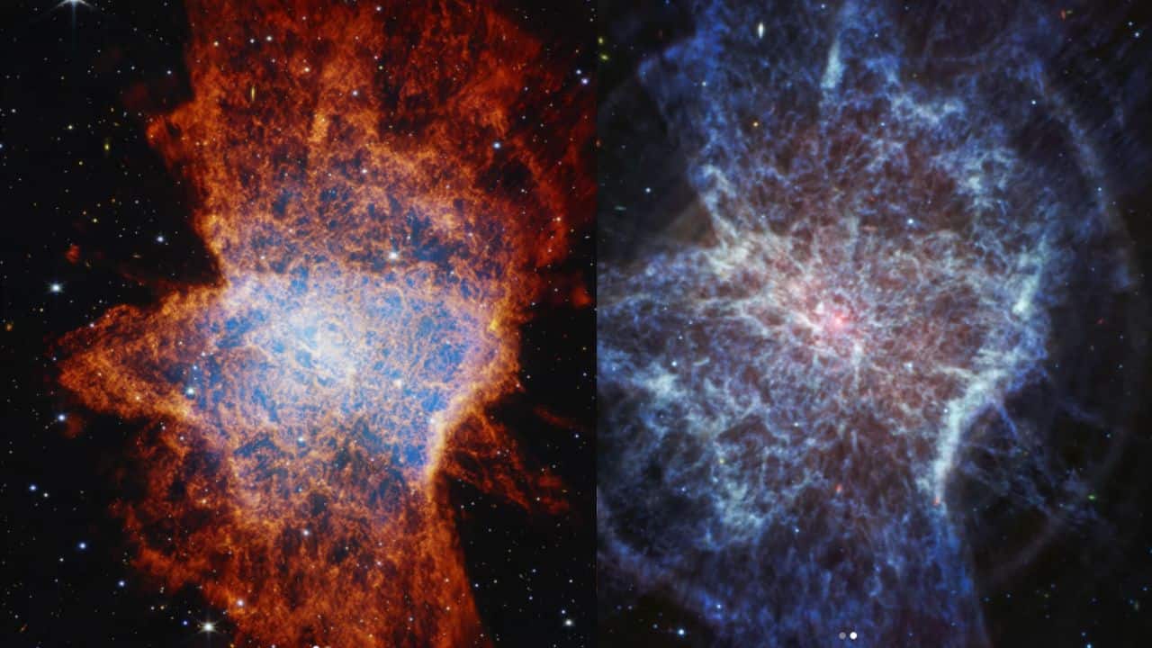 One nebula, two perspectives: NASA’s Webb telescope captures it in striking colours