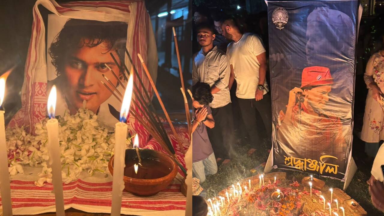 Fans gathered outside Zubeen Garg's home to pay tribute after his tragic death at 52