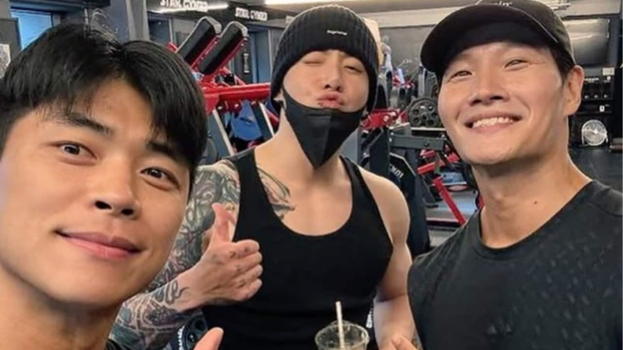 BTS Jungkook, V, RM flex Gym bodies in viral pics, ARMYs spot JK’s chest tattoo