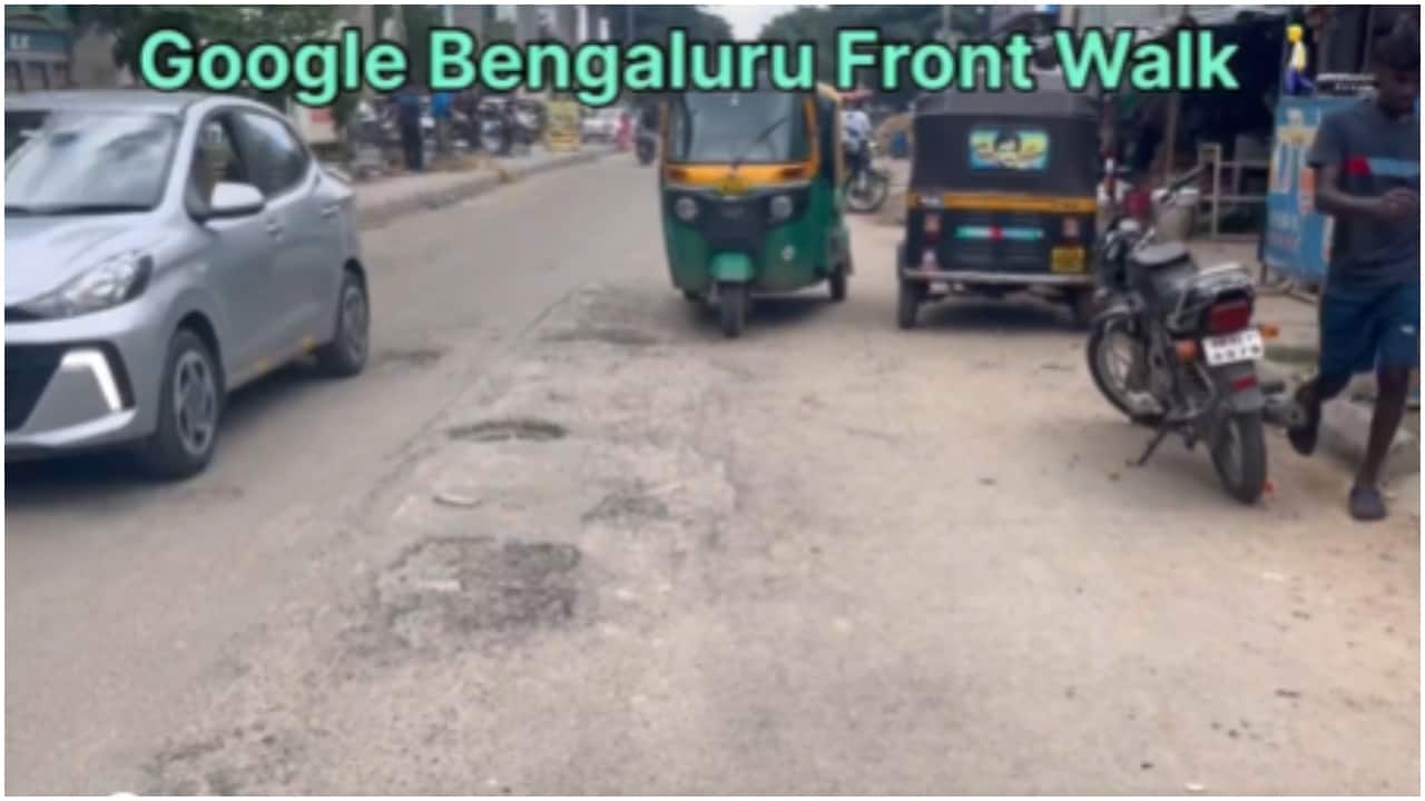 Viral video highlights poor roads outside Google’s Bengaluru office: 'One word, unsafe' Viral video highlights poor roads outside Google’s Bengaluru office: 'One word, unsafe'