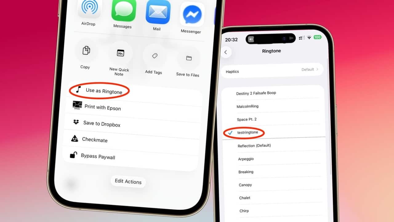 Custom ringtone Android users have been able to set custom ringtones on their devices for years now. However, iOS users were required to create custom tracks on apps like GarageBand to apply as a ringtone. Thankfully, with the iOS 26 update, Apple has allowed users to set any track as ringtone by using the Sound and Haptics menu. Custom ringtone Android users have been able to set custom ringtones on their devices for years now. However, iOS users were required to create custom tracks on apps like GarageBand to apply as a ringtone. Thankfully, with the iOS 26 update, Apple has allowed users to set any track as ringtone by using the Sound and Haptics menu.