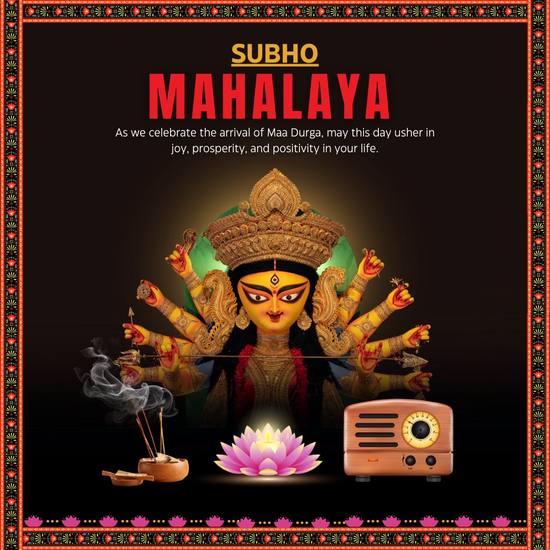Subho Mahalaya Images 2025 (canva)