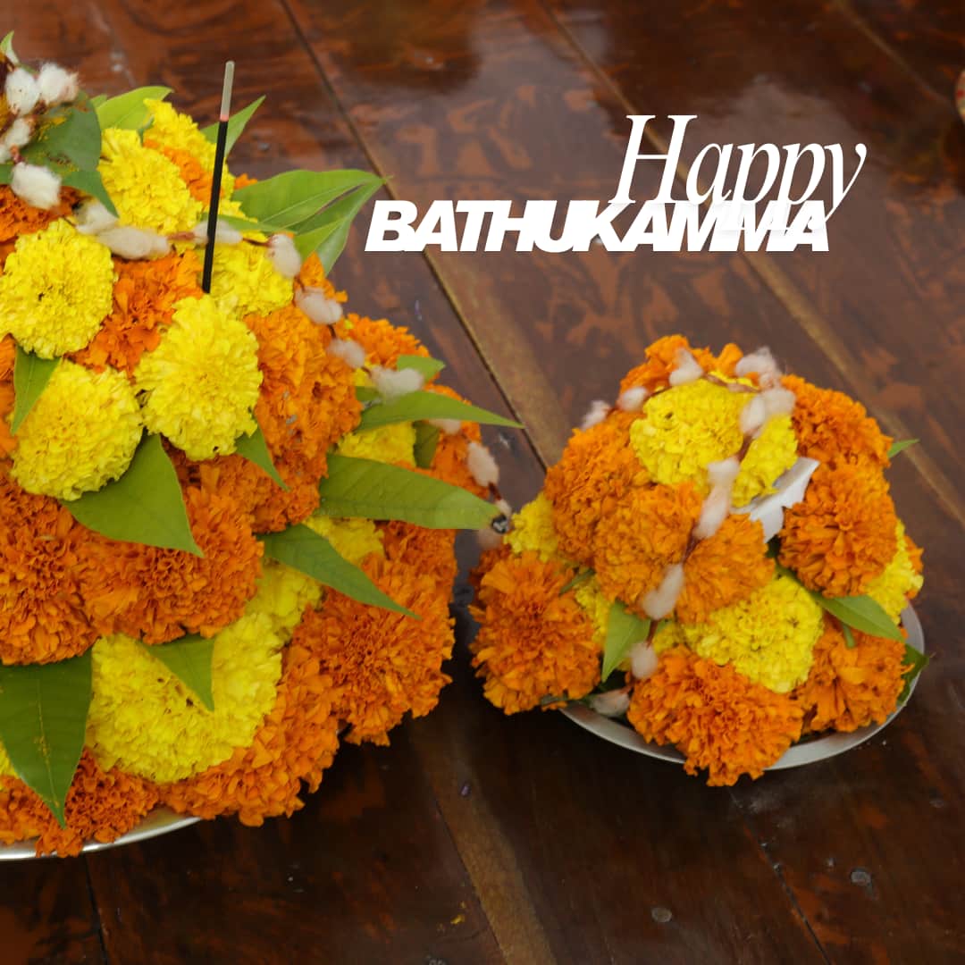 Happy Bathukamma 2025 Greetings & Images (CANVA)