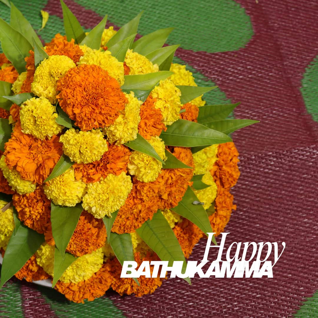 Happy Bathukamma 2025 Greetings & Images (CANVA)