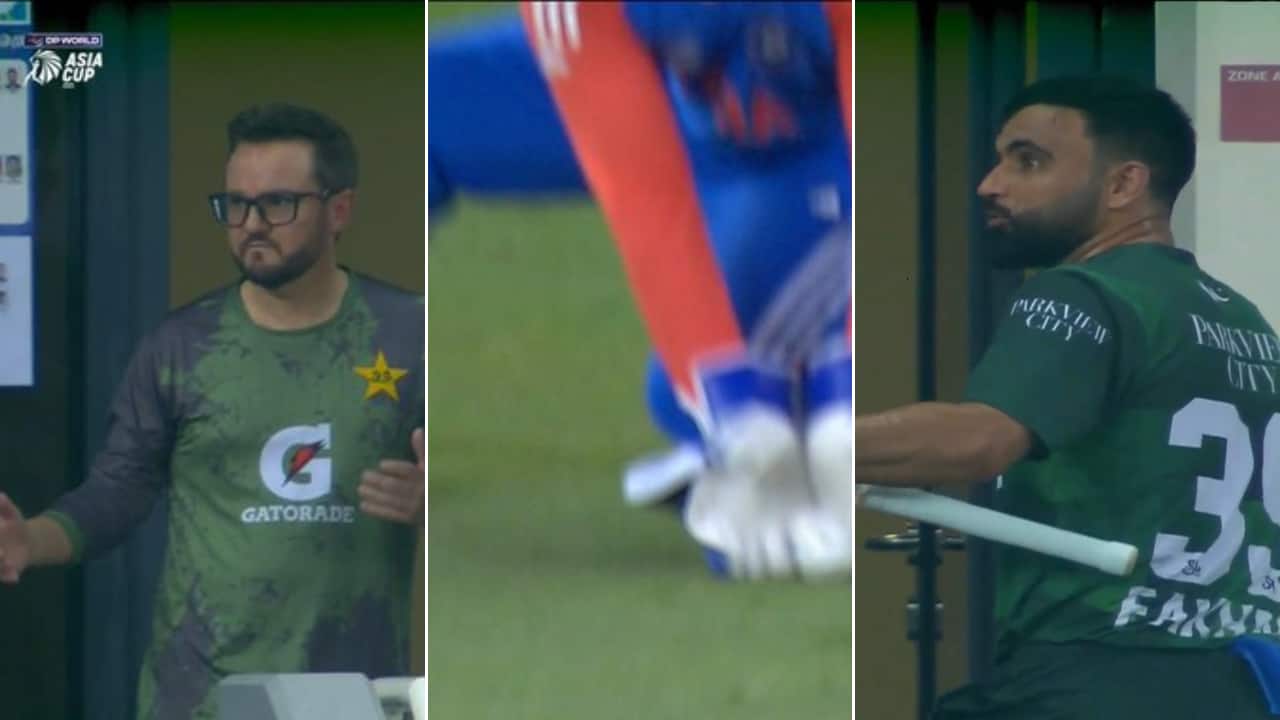 Controversy erupts as Fakhar Zaman questions 3rd umpire’s decision on Sanju Samson catch