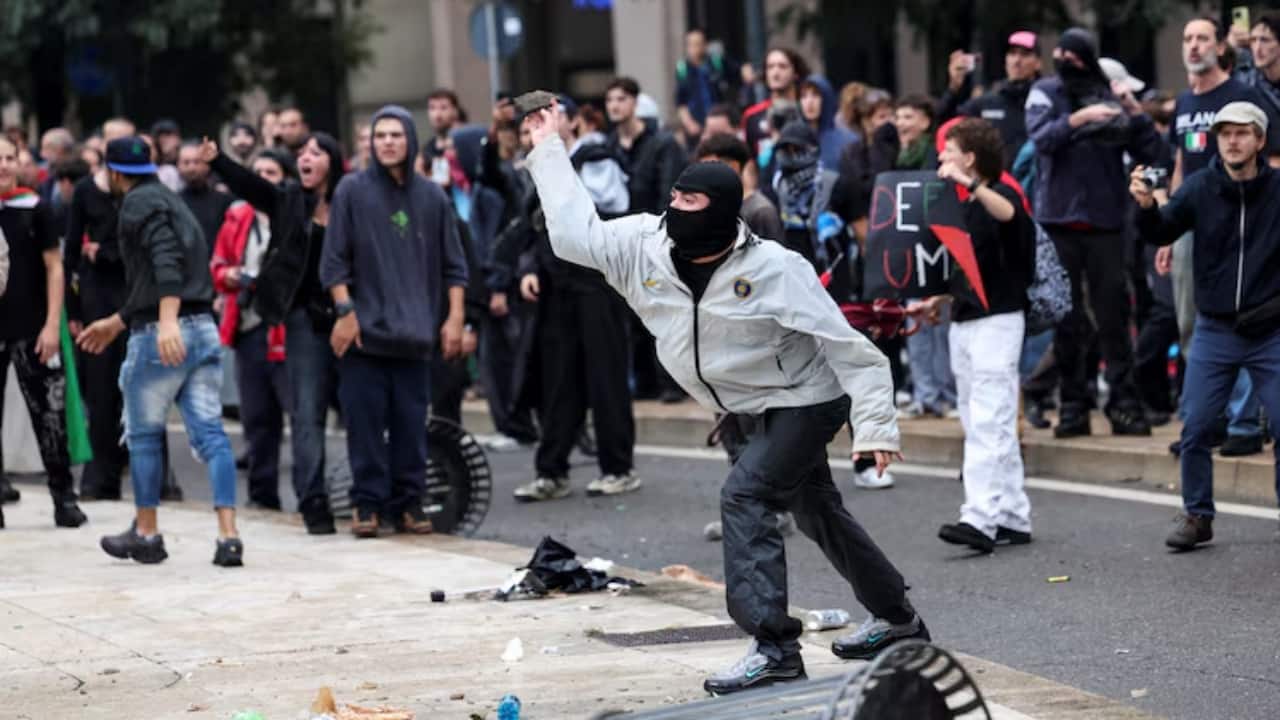 Protests erupt in Italy as Meloni refuses to recognise Palestinian state at UN