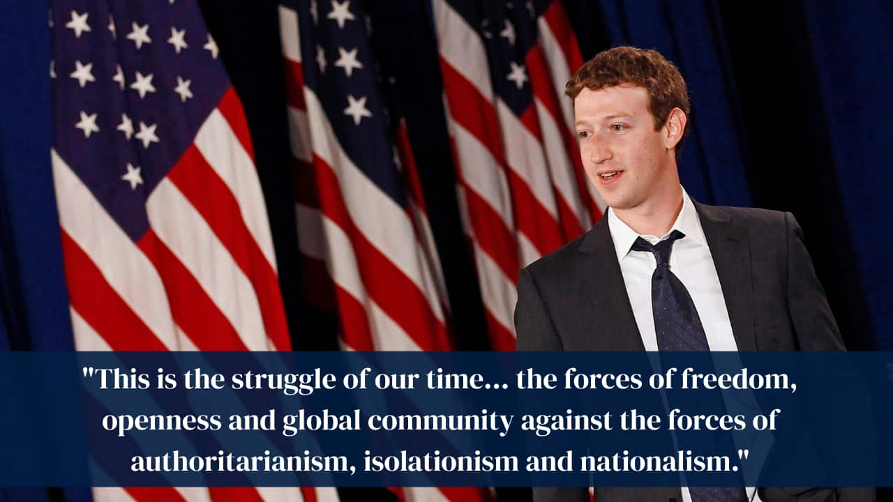 &quot;This is the struggle of our time… the forces of freedom, openness and global community against the forces of authoritarianism, isolationism and nationalism.&quot;