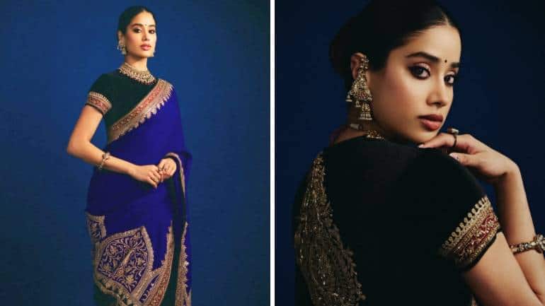 Navratri 2025 Day 3 colour blue saree and suit looks (Image: Instagram)