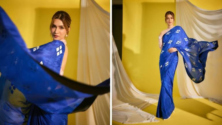 Navratri 2025 Day 3 colour blue saree and suit looks (Image: Instagram)