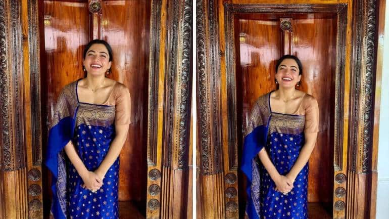 Navratri 2025 Day 3 colour blue saree and suit looks (Image: Instagram)