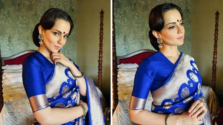 Navratri 2025 Day 3 colour blue saree and suit looks (Image: Instagram)