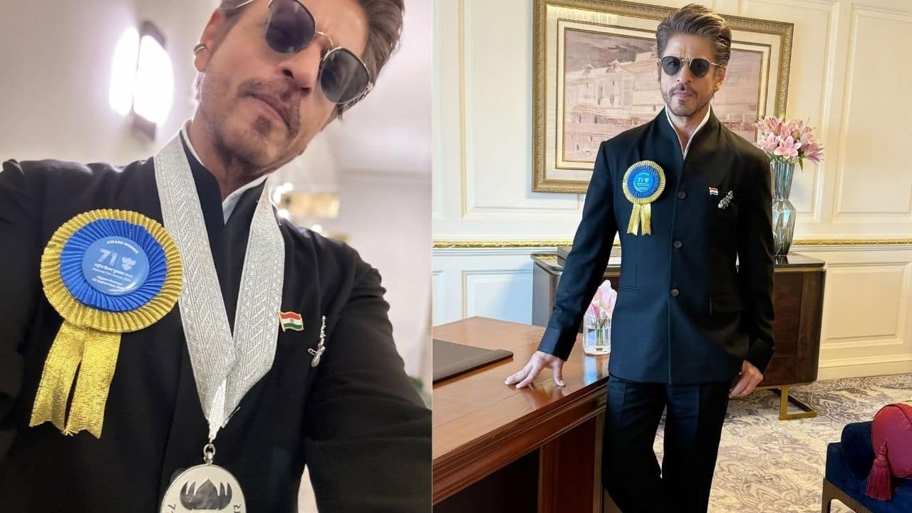 Suhana and Aryan Khan say 'love you papa', as Shah Rukh Khan receives Best Actor National Award