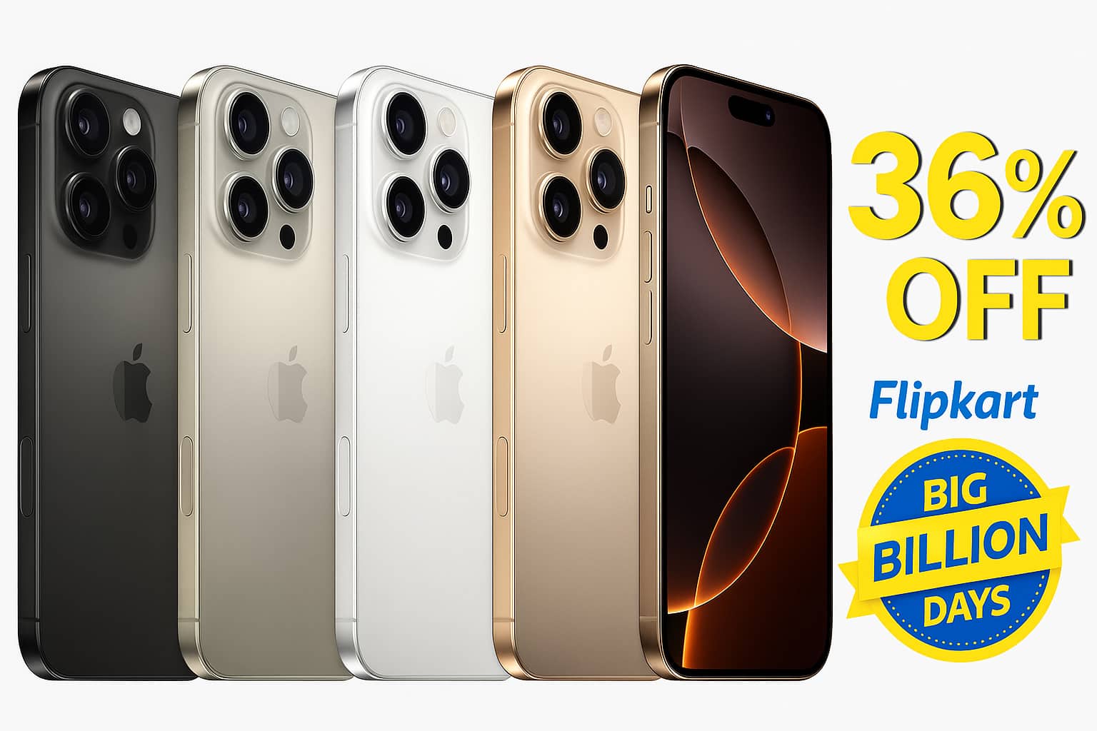 Apple iPhone 16 Pro Max price drops by 36% during Flipkart Big Billion Days 2025 sale