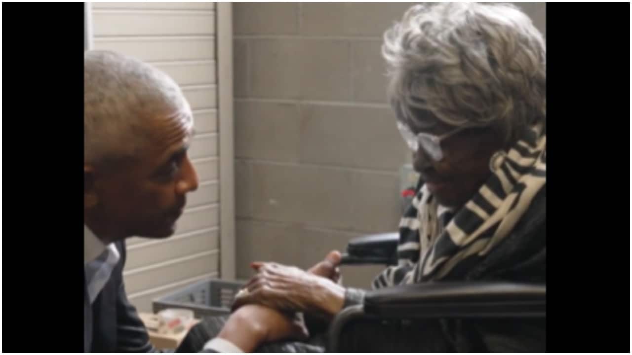 'Hope I look as good as you at 102': Barack Obama asks centenarian her recipe for longevity