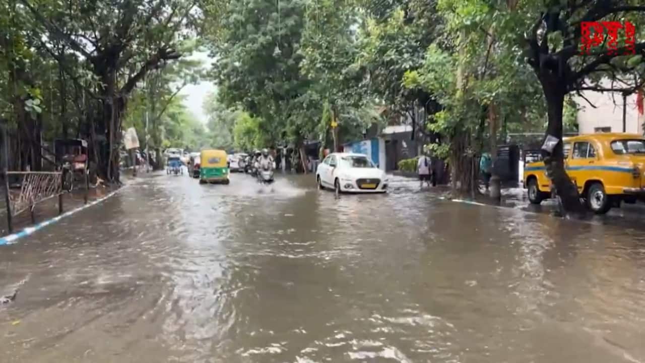 Photos: Kolkata wades through waterlogging, but Durga Puja spirit shines brighter