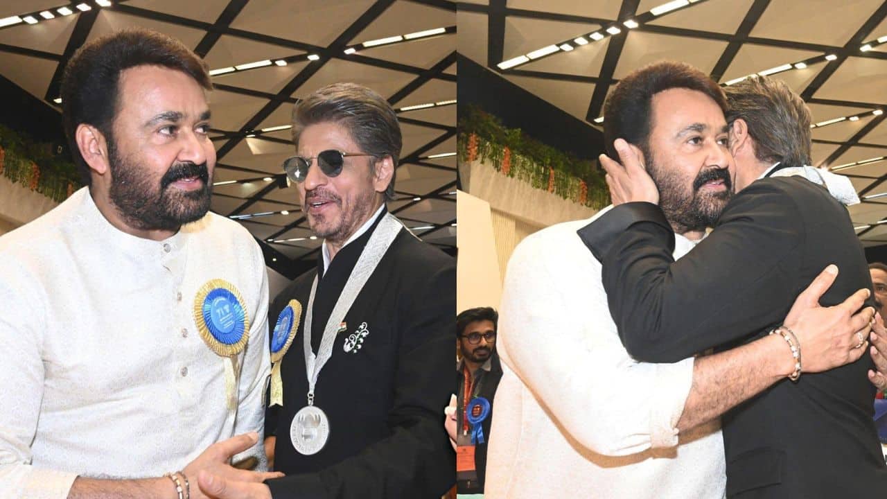 Mohanlal and  Shah Rukh Khan’s warm hug after National Awards becomes an iconic moment: See pic