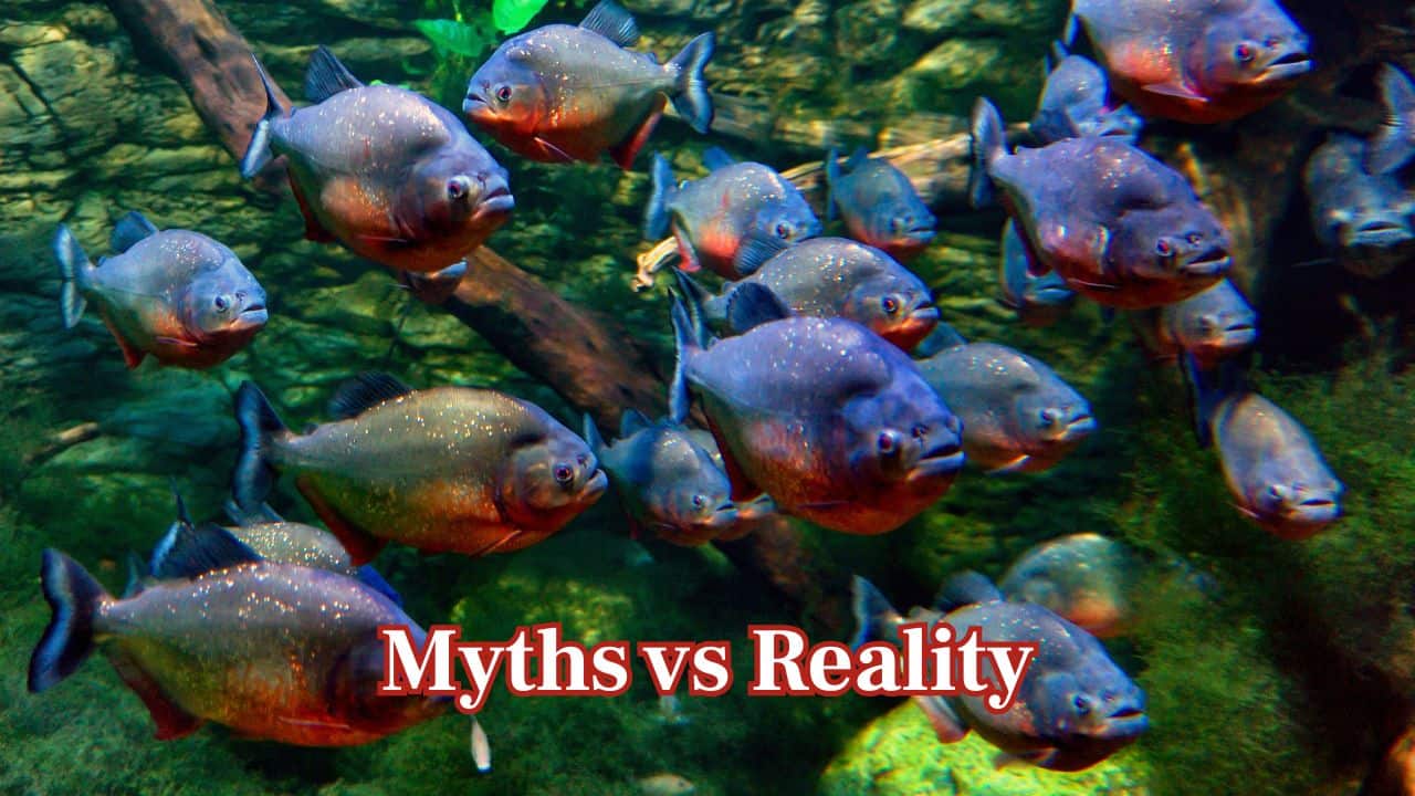Myths vs Reality: It is not as ferocious as it seems, but piranhas do not attack humans often. It mostly happens when irritated or under severe food shortages. Media tends to dramatize their threat. (Image: Canva)
