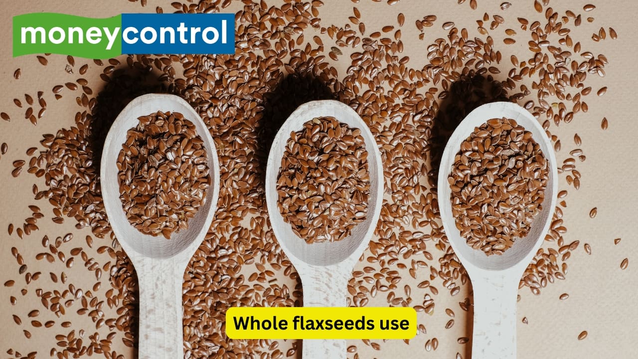 Whole flaxseeds use Whole flaxseeds must also be added to your meals, whether over a salad or in a healthy smoothie. They contain omega-3s, and have cardiovascular benefits. They have been found to help in maintaining the hormone levels in the body. The high fibre in them also improves digestion, and may be helpful in reducing the blood pressure.Image: Canva)