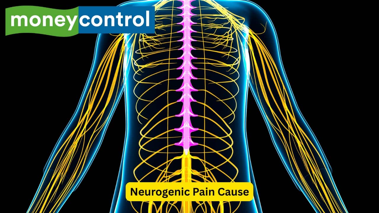 Neurogenic Pain Cause If the pain has occurred due to a neurogenic cause, it occurs when the person is standing or walking, and it disappears immediately after one has stopped walking. Spinal canal stenosis, or spinal narrowing, usually causes such type of pain in the limbs.(Image: Canva)