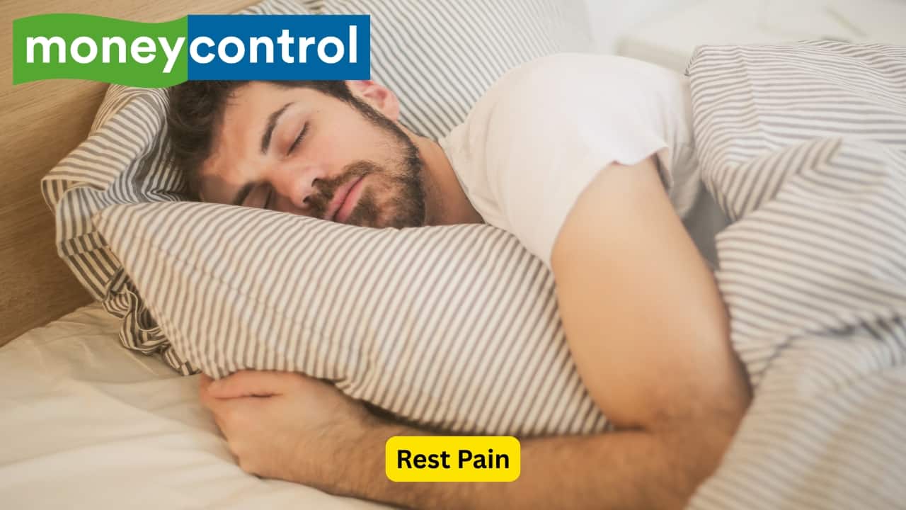  Rest Pain Rest pain is also a common symptom of peripheral arterial disease. It occurs in different parts of the limbs depending upon where the vessel is obstructed. As the blood supply of the nerves is compromised, severe ischemia occurs, thus leading to pain (also called a cry of dying nerves).(Image: Canva)
