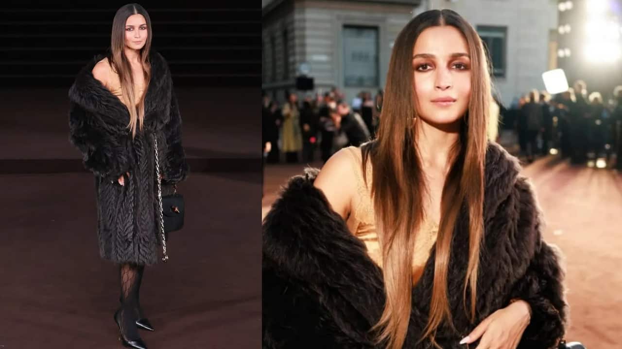 Alia Bhatt stuns in Gucci’s dramatic Milanesa coat at Demna’s Gucci debut in Milan