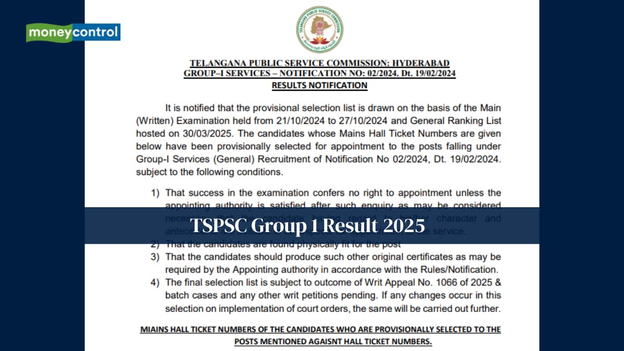 TSPSC Group 1 Result 2025 declared @ tspsc.gov.in; 562 candidates selected, direct link here