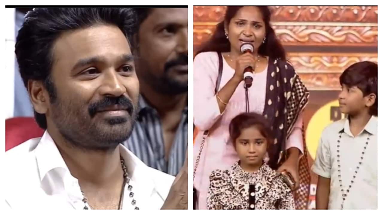 Dhanush gets emotional after child actor's mother pays a heartfelt tribute at Idli Kadai event Dhanush gets emotional after child actor's mother pays a heartfelt tribute at Idli Kadai event